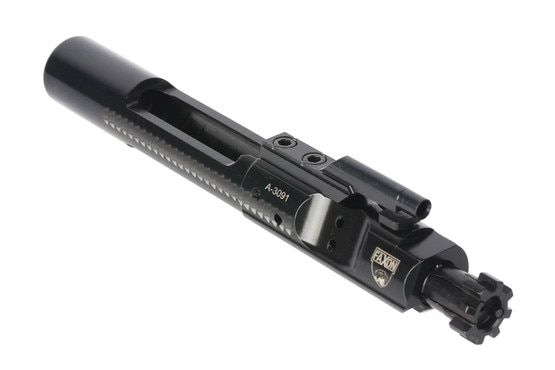 Faxon Firearms complete M16 bolt carrier group with standard 5.56 NATO bolt face and slick Salt Bath Nitride finish